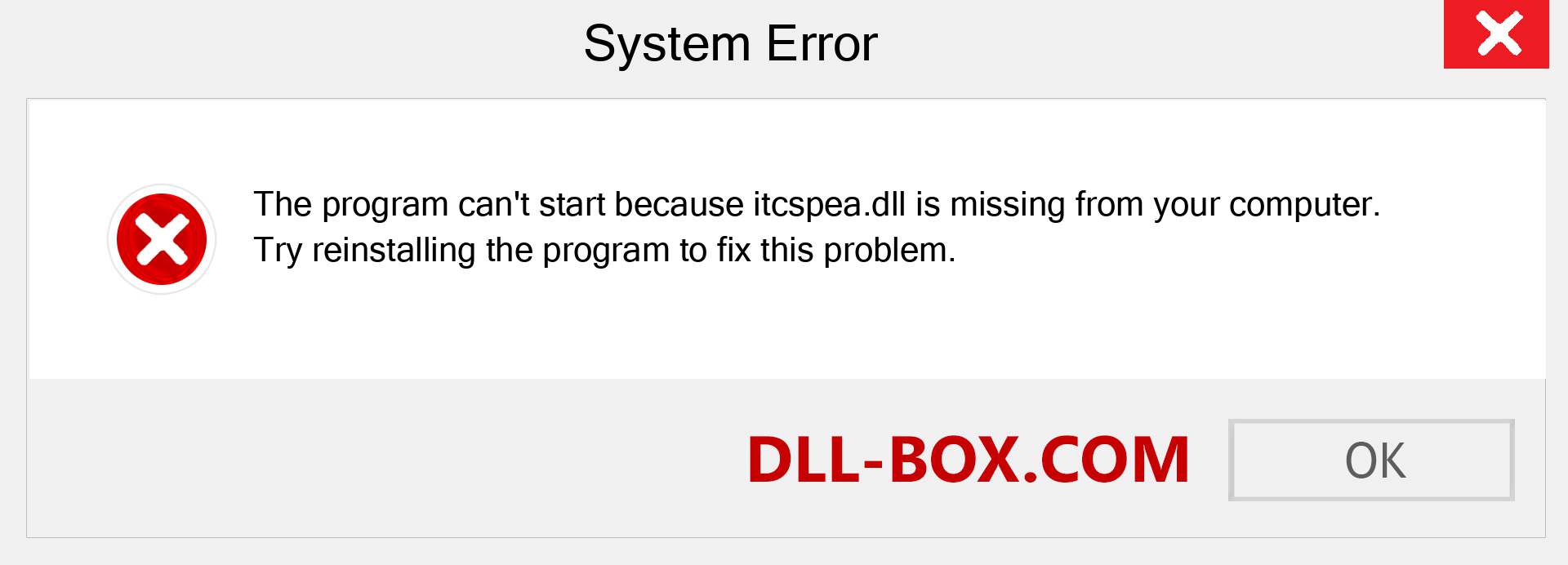  itcspea.dll file is missing?. Download for Windows 7, 8, 10 - Fix  itcspea dll Missing Error on Windows, photos, images